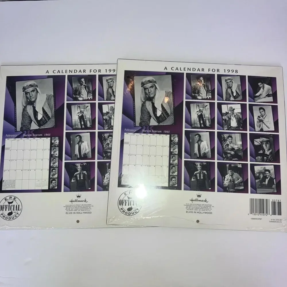 Lot Of 2 VINTAGE 1998 ELVIS IN HOLLYWOOD NEW Sealed